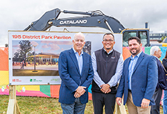 Shawmut Design and Construction breaks ground on the 195 District Park Pavilion in Providence, RI